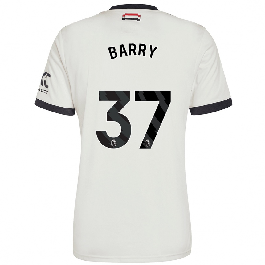 Niño Fútbol Camiseta Keira Barry #37 Blanquecino Equipación Tercera 2024/25 México