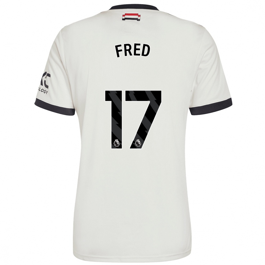 Niño Fútbol Camiseta Fred #17 Blanquecino Equipación Tercera 2024/25 México