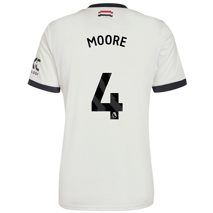 Niño Fútbol Camiseta Jade Moore #4 Blanquecino Equipación Tercera 2024/25 México