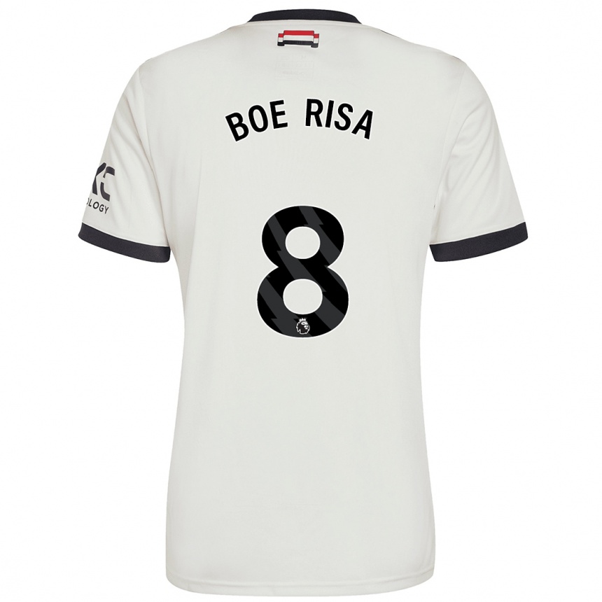 Niño Fútbol Camiseta Vilde Boe Risa #8 Blanquecino Equipación Tercera 2024/25 México