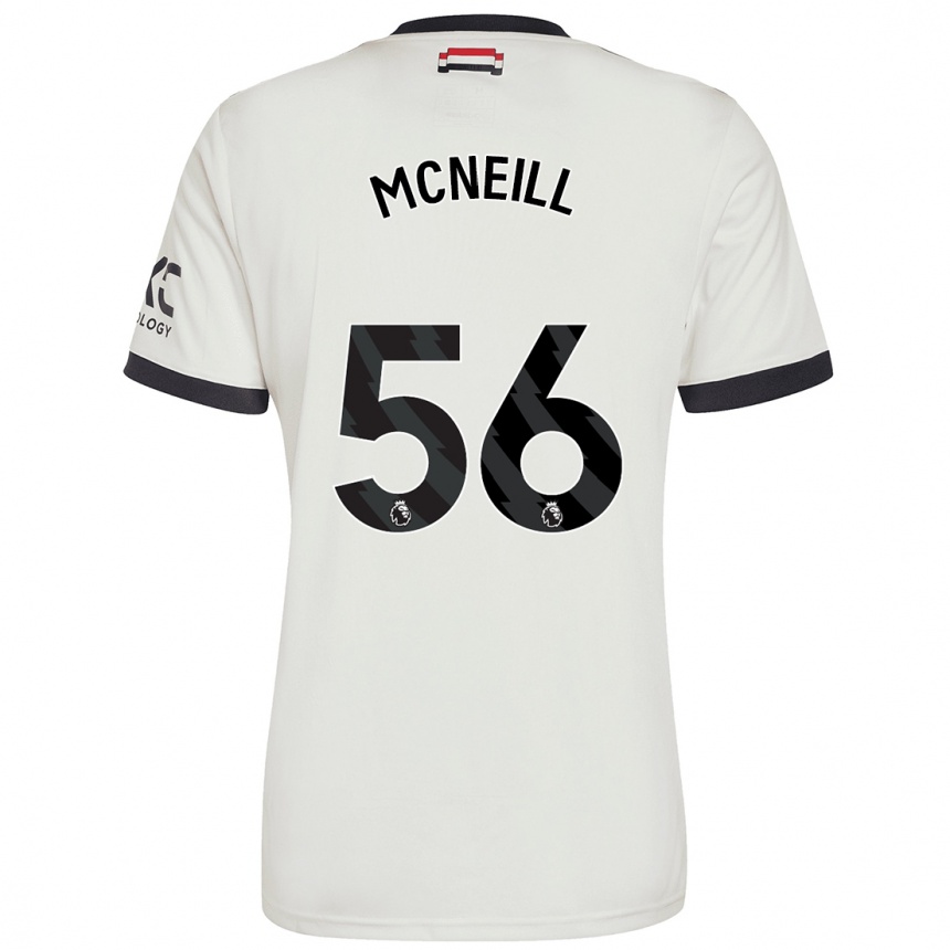 Niño Fútbol Camiseta Charlie Mcneill #56 Blanquecino Equipación Tercera 2024/25 México