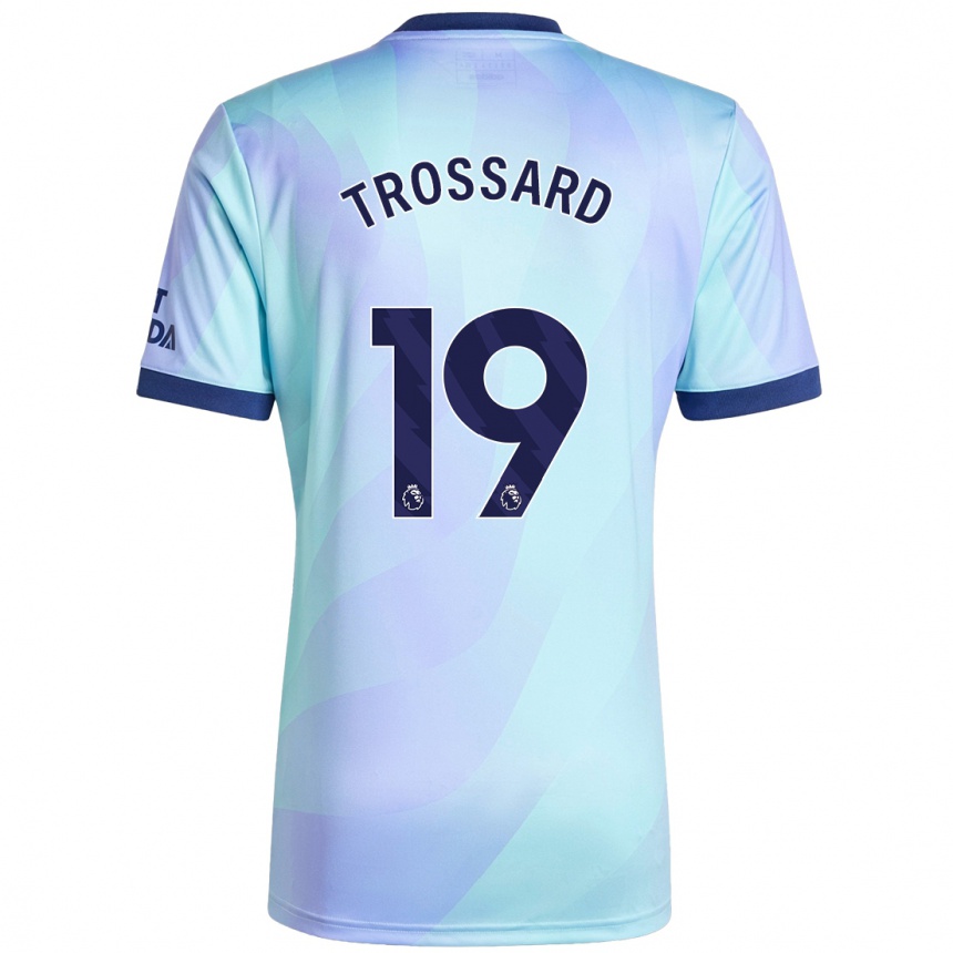 Niño Fútbol Camiseta Leandro Trossard #19 Agua Equipación Tercera 2024/25 México