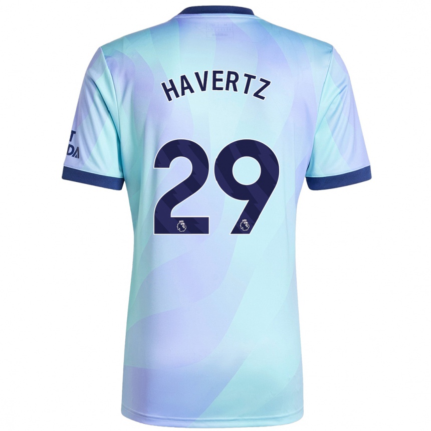 Niño Fútbol Camiseta Kai Havertz #29 Agua Equipación Tercera 2024/25 México