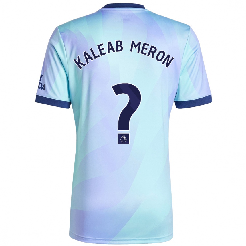 Niño Fútbol Camiseta Kaleab Meron #0 Agua Equipación Tercera 2024/25 México