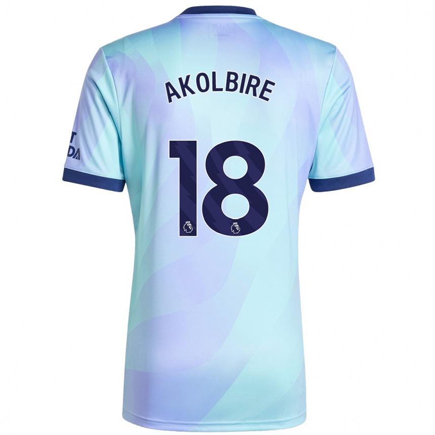 Niño Fútbol Camiseta Bless Akolbire #18 Agua Equipación Tercera 2024/25 México