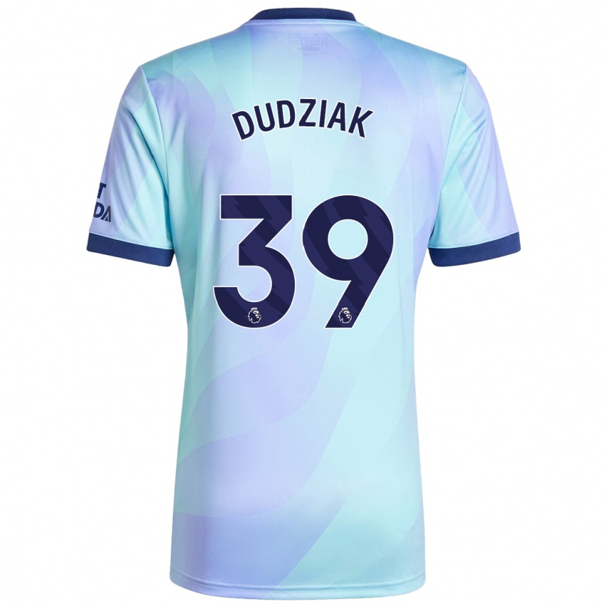 Niño Fútbol Camiseta Harrison Dudziak #39 Agua Equipación Tercera 2024/25 México