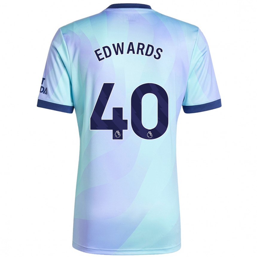 Niño Fútbol Camiseta Khayon Edwards #40 Agua Equipación Tercera 2024/25 México