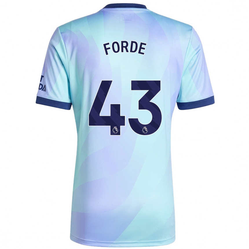 Niño Fútbol Camiseta Romari Forde #43 Agua Equipación Tercera 2024/25 México