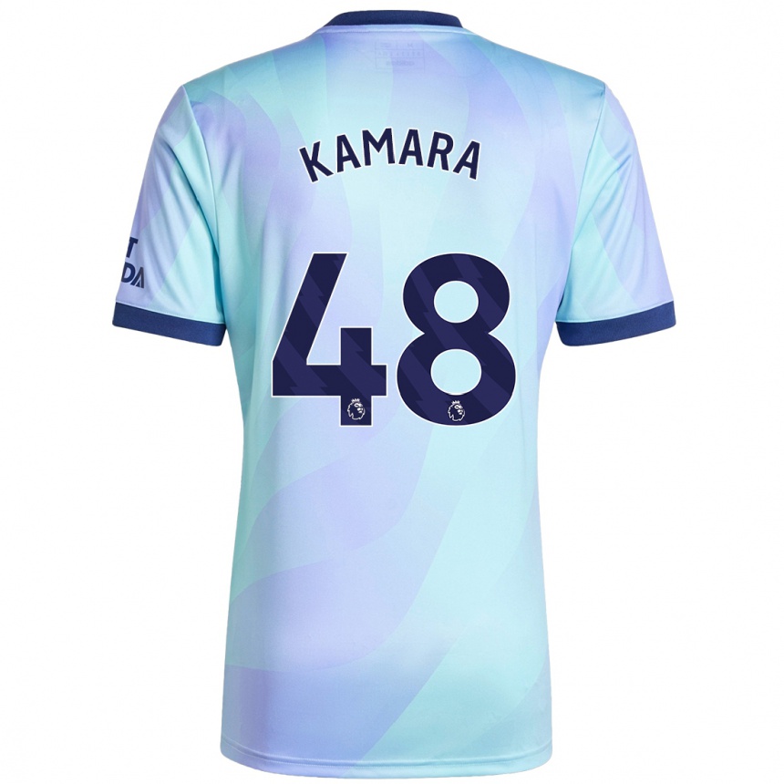 Niño Fútbol Camiseta Osman Kamara #48 Agua Equipación Tercera 2024/25 México