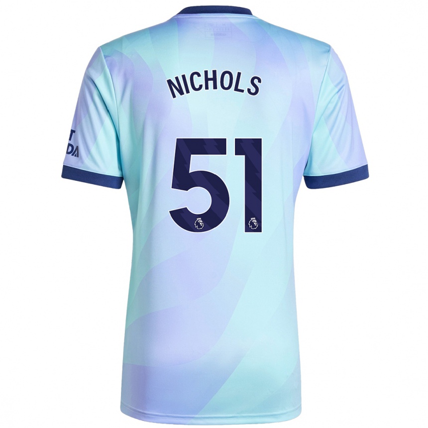 Niño Fútbol Camiseta Josh Nichols #51 Agua Equipación Tercera 2024/25 México