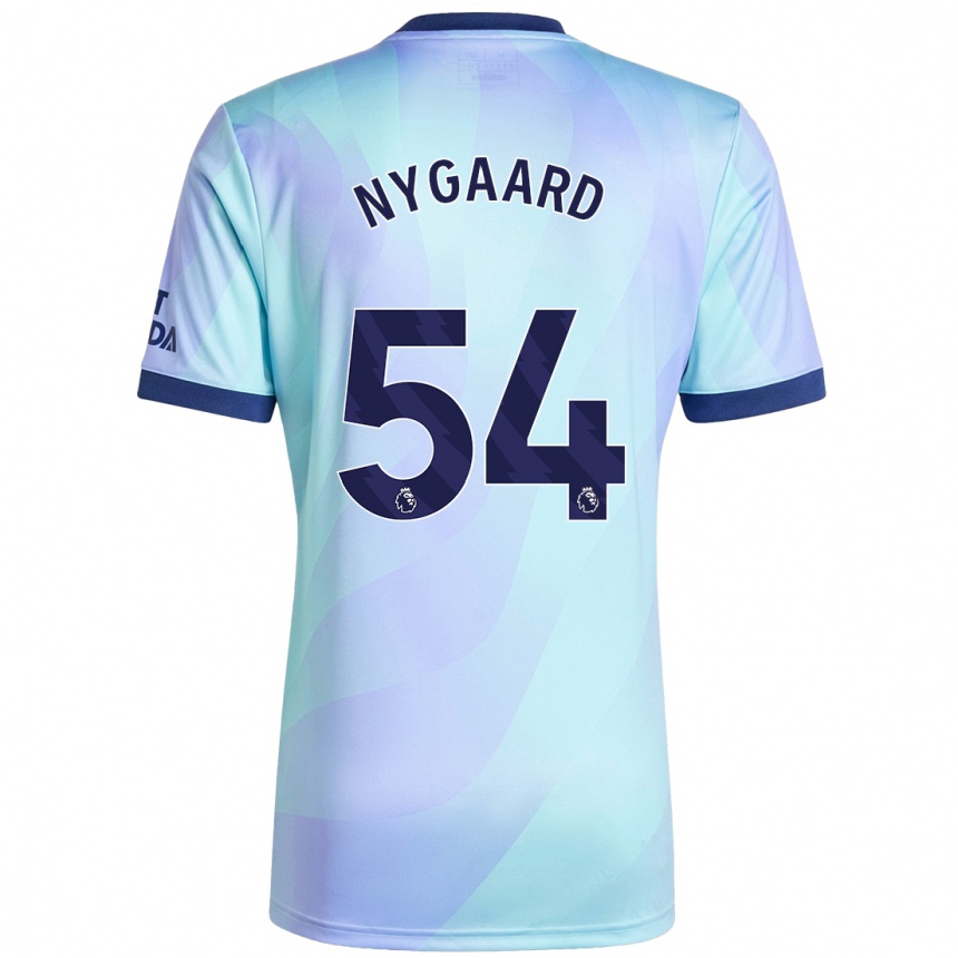 Niño Fútbol Camiseta Lucas Nygaard #54 Agua Equipación Tercera 2024/25 México