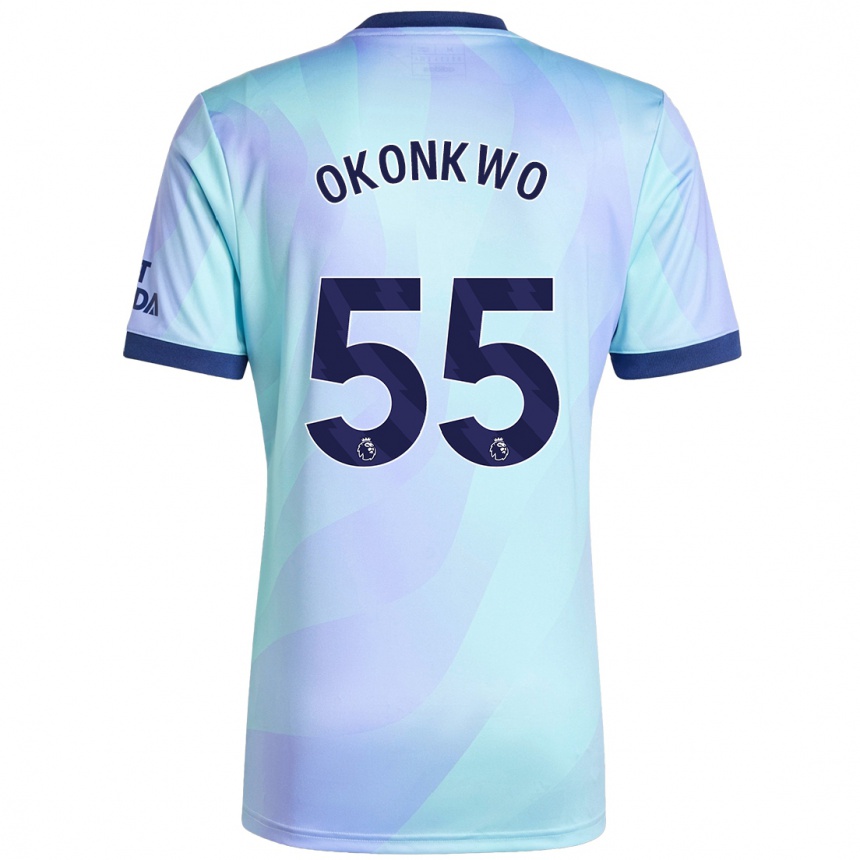 Niño Fútbol Camiseta Brian Okonkwo #55 Agua Equipación Tercera 2024/25 México