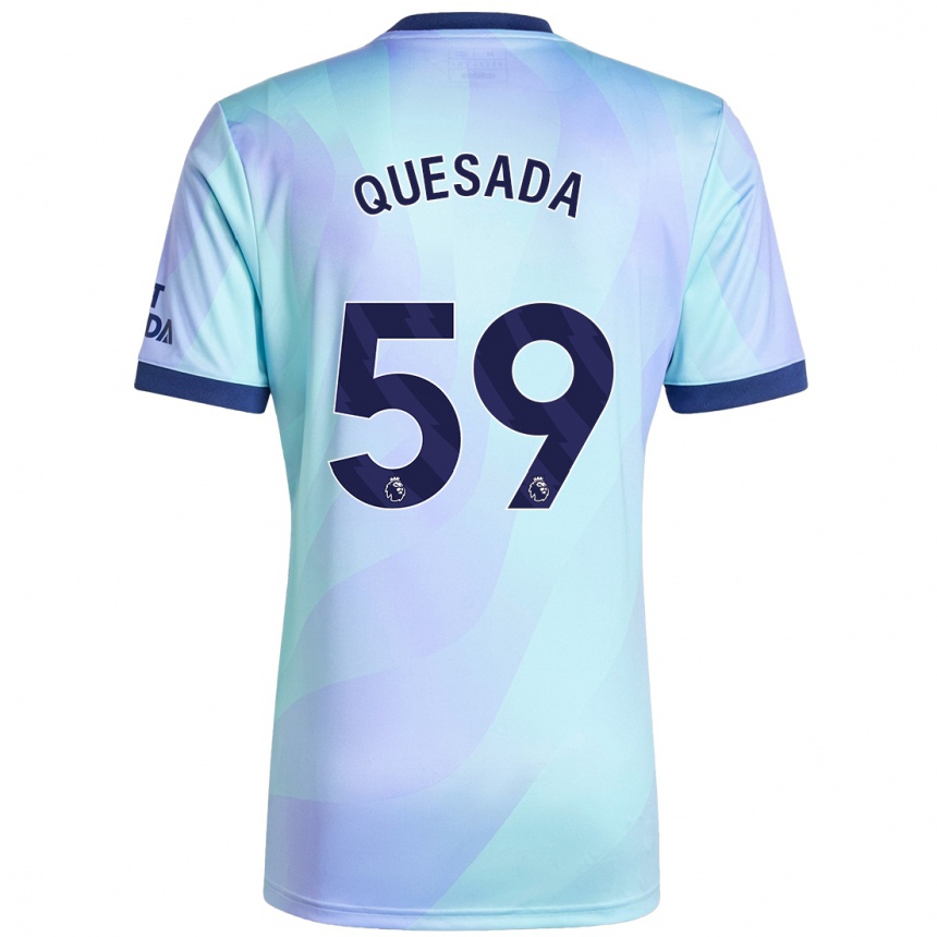 Niño Fútbol Camiseta Elián Quesada #59 Agua Equipación Tercera 2024/25 México