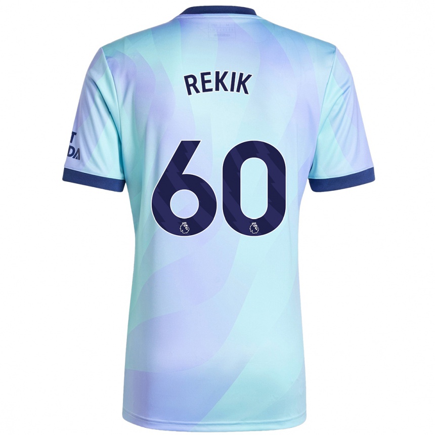 Niño Fútbol Camiseta Omar Rekik #60 Agua Equipación Tercera 2024/25 México