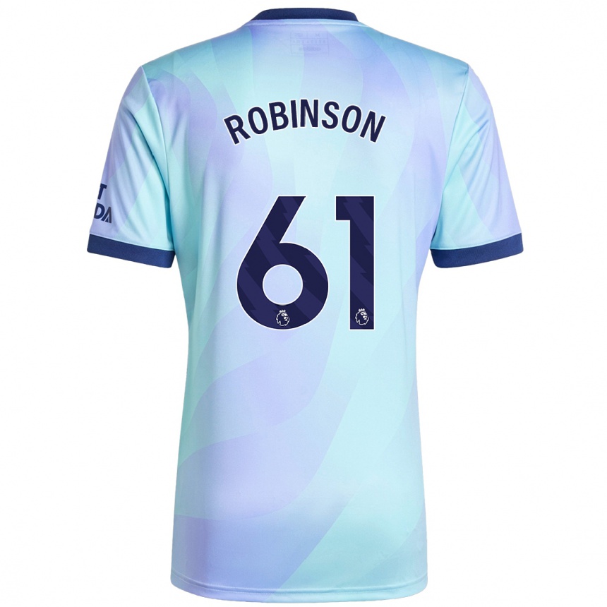 Niño Fútbol Camiseta Josh Robinson #61 Agua Equipación Tercera 2024/25 México