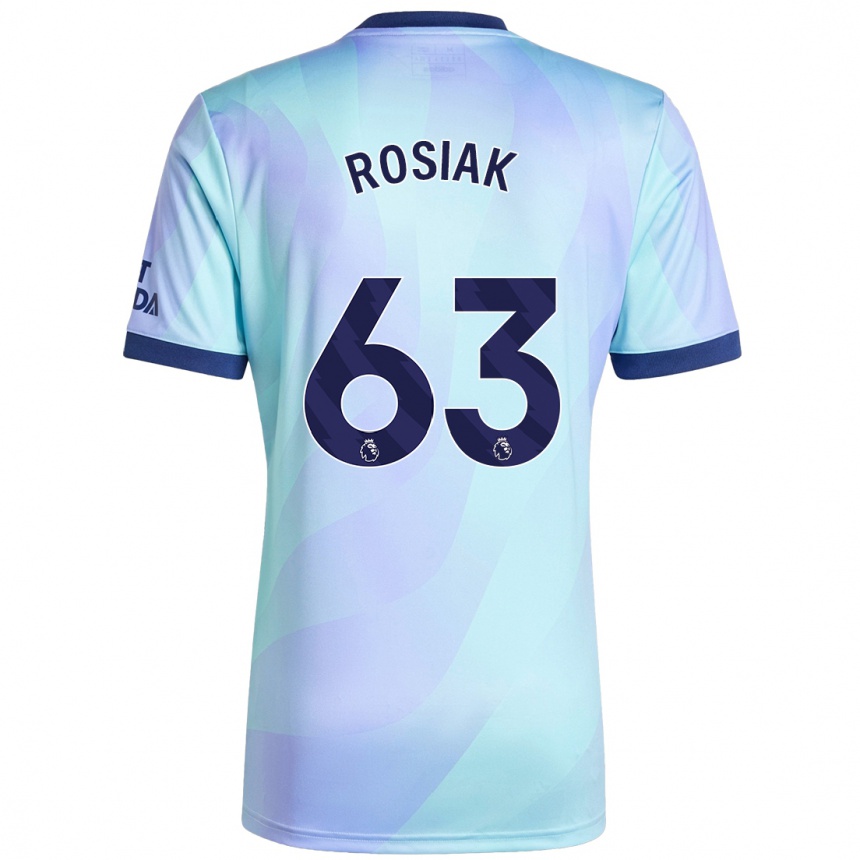 Niño Fútbol Camiseta Michal Rosiak #63 Agua Equipación Tercera 2024/25 México