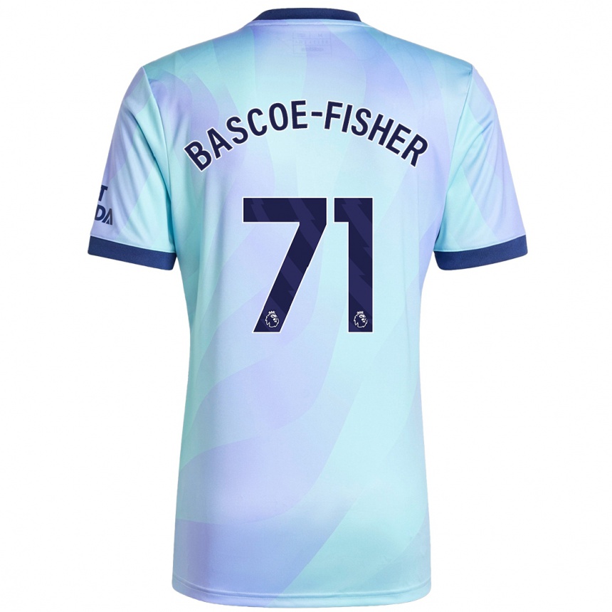 Niño Fútbol Camiseta Jakai Bascoe-Fisher #71 Agua Equipación Tercera 2024/25 México