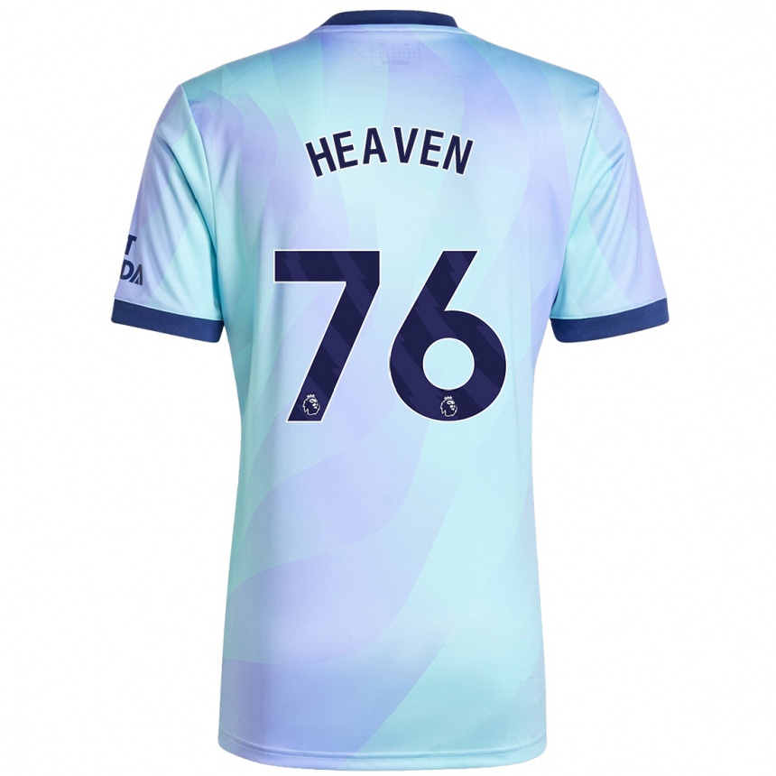 Niño Fútbol Camiseta Ayden Heaven #76 Agua Equipación Tercera 2024/25 México