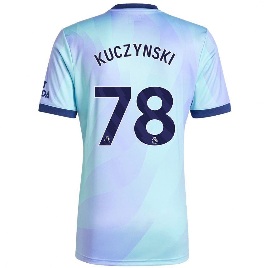 Niño Fútbol Camiseta Max Kuczynski #78 Agua Equipación Tercera 2024/25 México