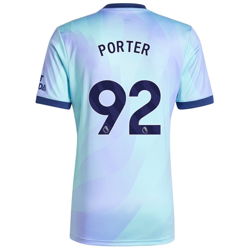 Niño Fútbol Camiseta Jack Porter #92 Agua Equipación Tercera 2024/25 México