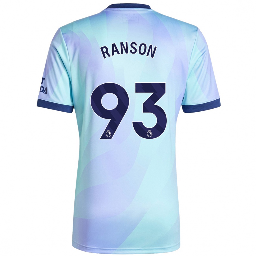 Niño Fútbol Camiseta Khari Ranson #93 Agua Equipación Tercera 2024/25 México