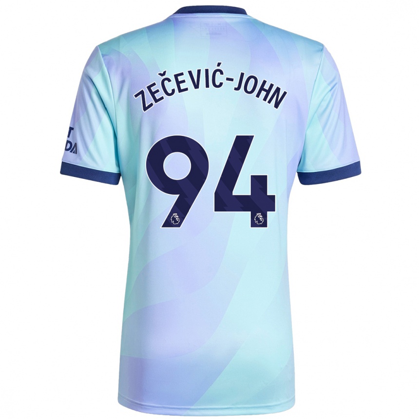 Niño Fútbol Camiseta Louis Zečević-John #94 Agua Equipación Tercera 2024/25 México