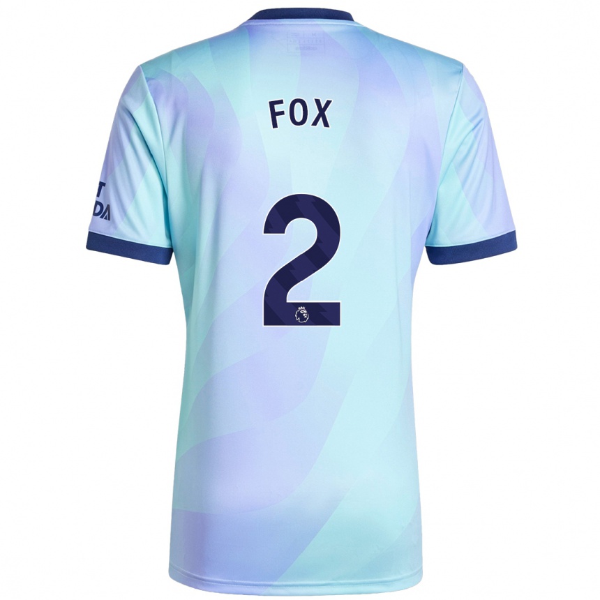 Niño Fútbol Camiseta Emily Fox #2 Agua Equipación Tercera 2024/25 México