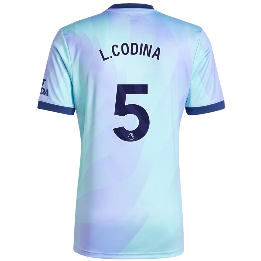 Niño Fútbol Camiseta Laia Codina #5 Agua Equipación Tercera 2024/25 México