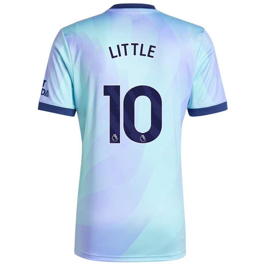 Niño Fútbol Camiseta Kim Little #10 Agua Equipación Tercera 2024/25 México