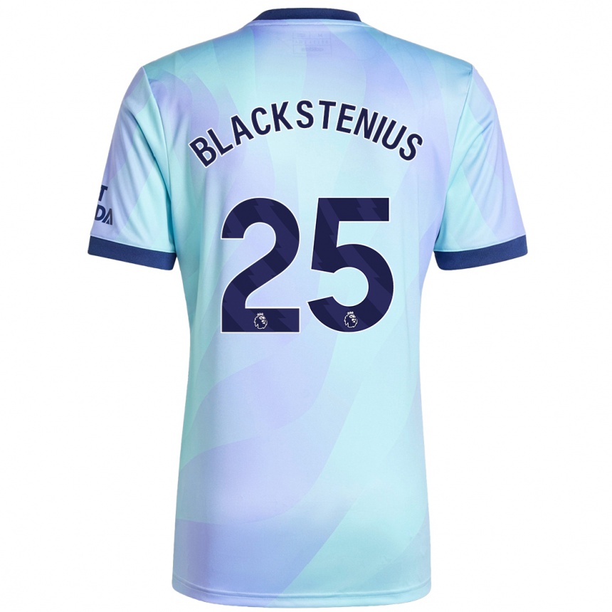 Niño Fútbol Camiseta Stina Blackstenius #25 Agua Equipación Tercera 2024/25 México