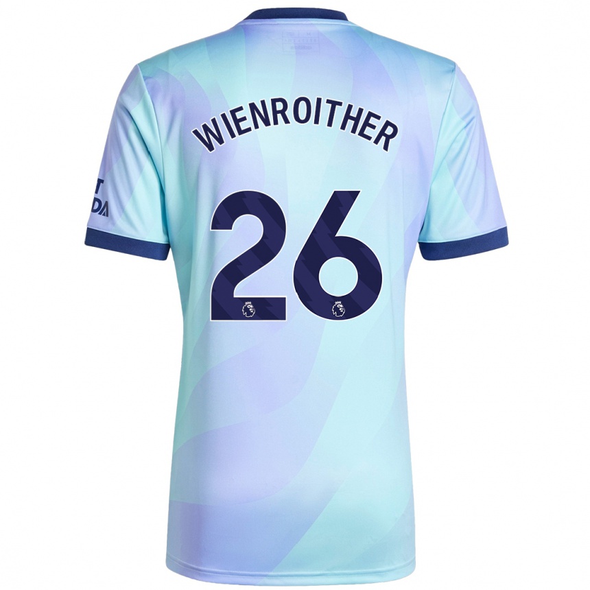 Niño Fútbol Camiseta Laura Wienroither #26 Agua Equipación Tercera 2024/25 México