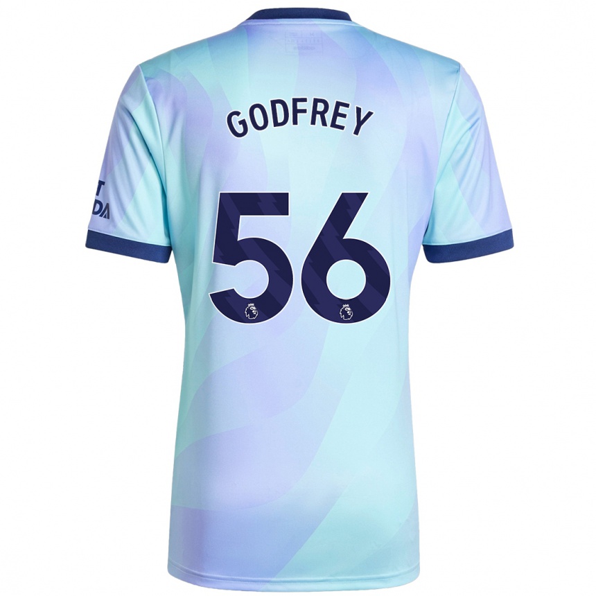 Niño Fútbol Camiseta Freya Godfrey #56 Agua Equipación Tercera 2024/25 México