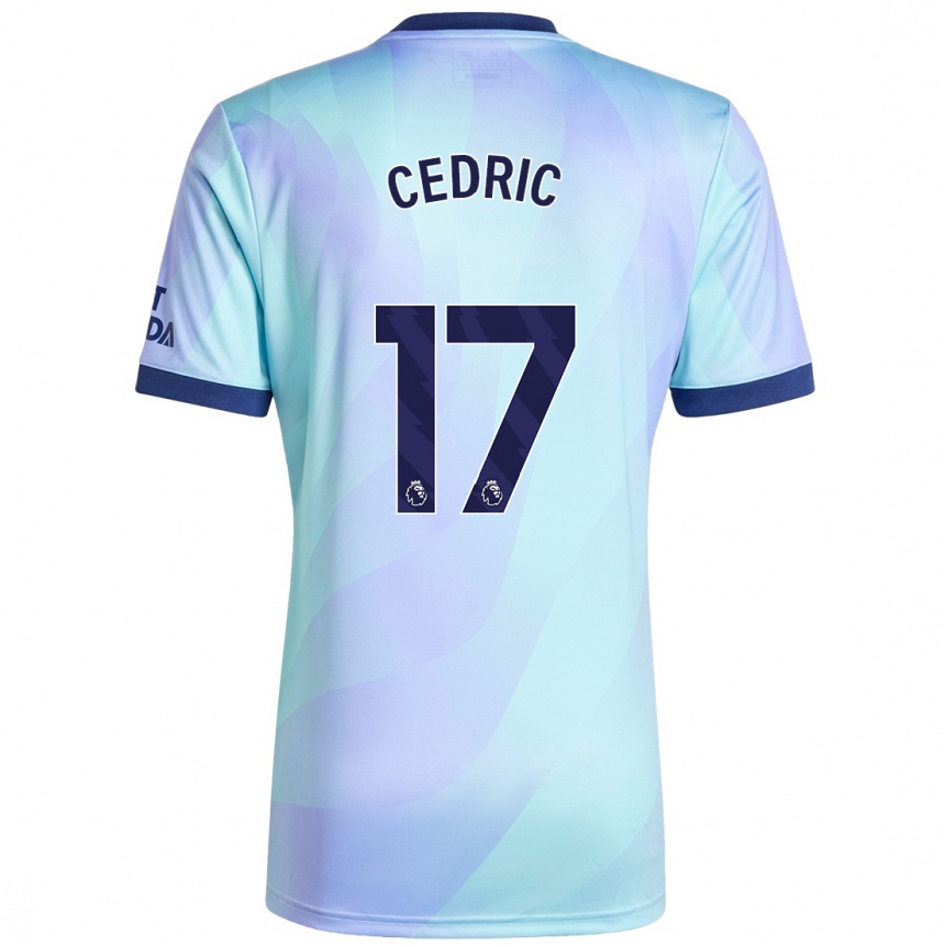 Niño Fútbol Camiseta Cedric Soares #17 Agua Equipación Tercera 2024/25 México