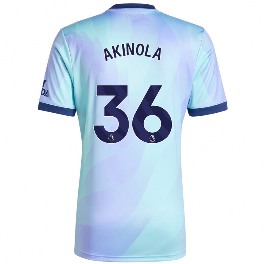 Niño Fútbol Camiseta Tim Akinola #36 Agua Equipación Tercera 2024/25 México