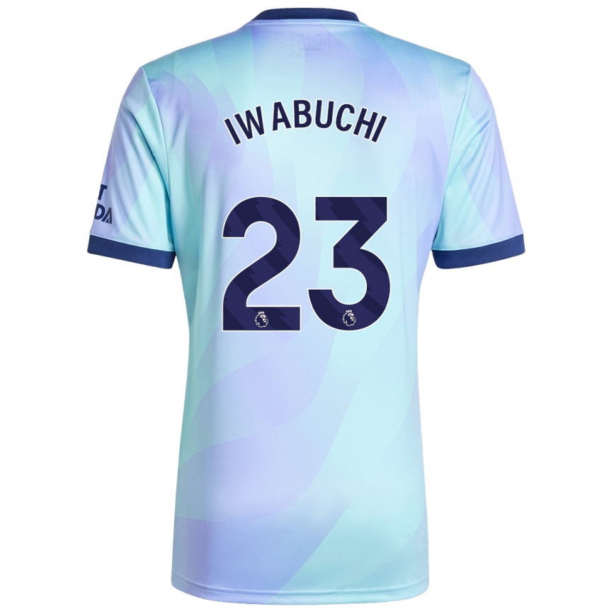 Niño Fútbol Camiseta Mana Iwabuchi #23 Agua Equipación Tercera 2024/25 México