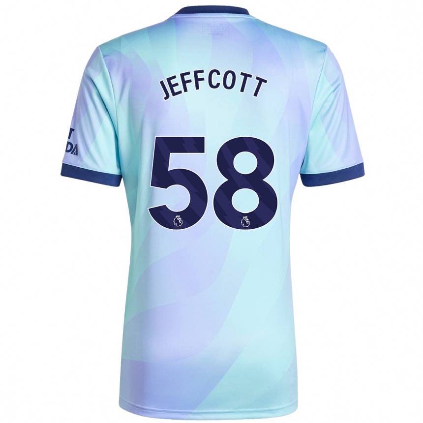 Niño Fútbol Camiseta Henry Jeffcott #58 Agua Equipación Tercera 2024/25 México