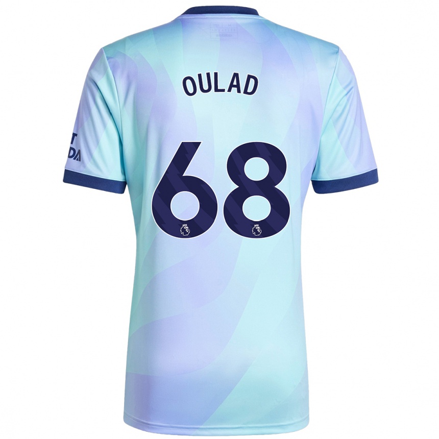 Niño Fútbol Camiseta Salah-Eddine Oulad M'hand #68 Agua Equipación Tercera 2024/25 México