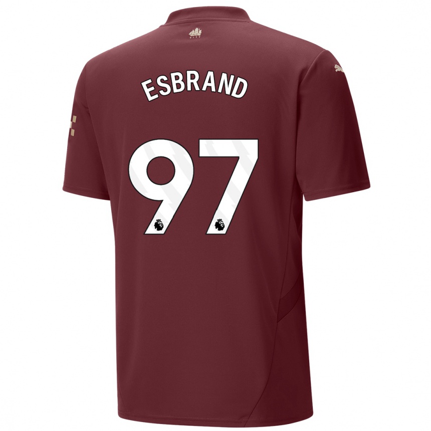 Niño Fútbol Camiseta Josh Wilson-Esbrand #97 Granate Equipación Tercera 2024/25 México