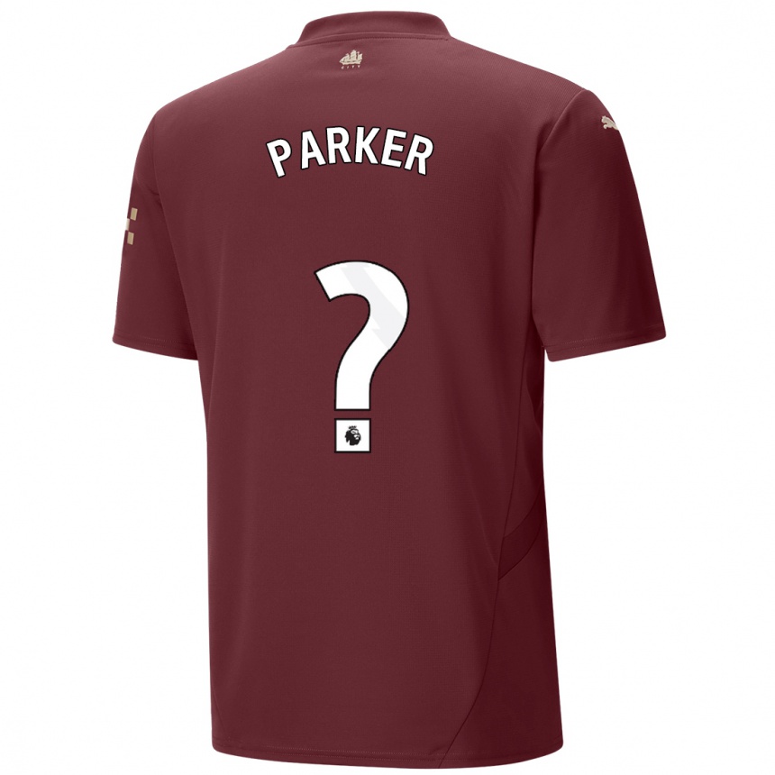 Niño Fútbol Camiseta Harrison Parker #0 Granate Equipación Tercera 2024/25 México