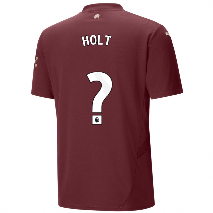 Niño Fútbol Camiseta Charlie Holt #0 Granate Equipación Tercera 2024/25 México