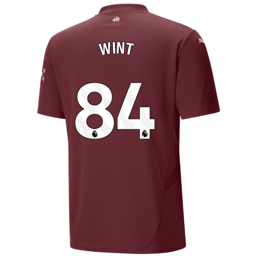 Niño Fútbol Camiseta Jack Wint #84 Granate Equipación Tercera 2024/25 México