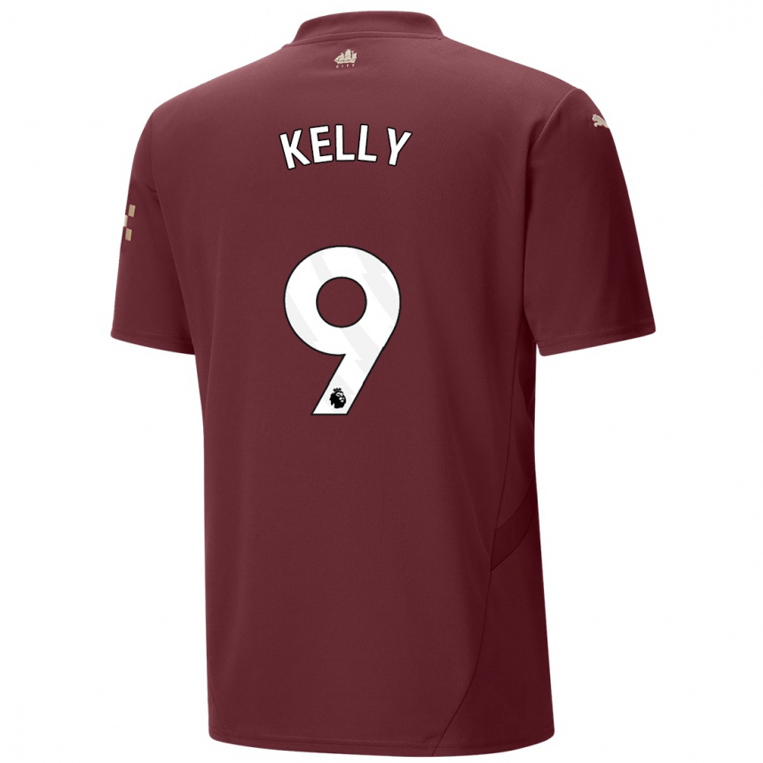 Niño Fútbol Camiseta Chloe Kelly #9 Granate Equipación Tercera 2024/25 México