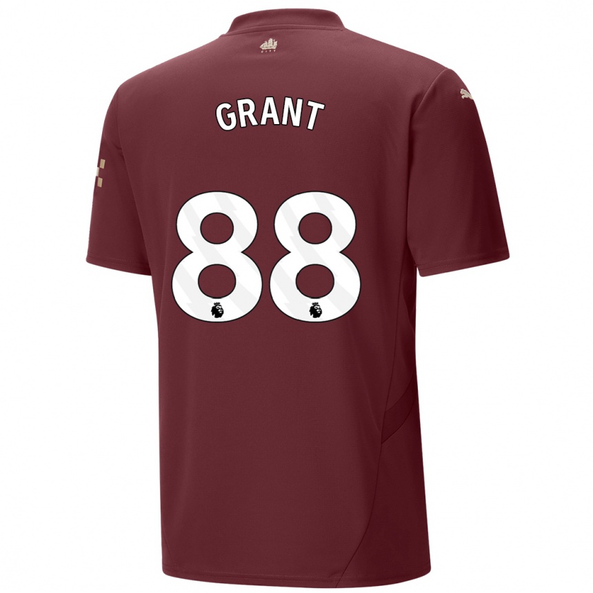 Niño Fútbol Camiseta True Grant #88 Granate Equipación Tercera 2024/25 México