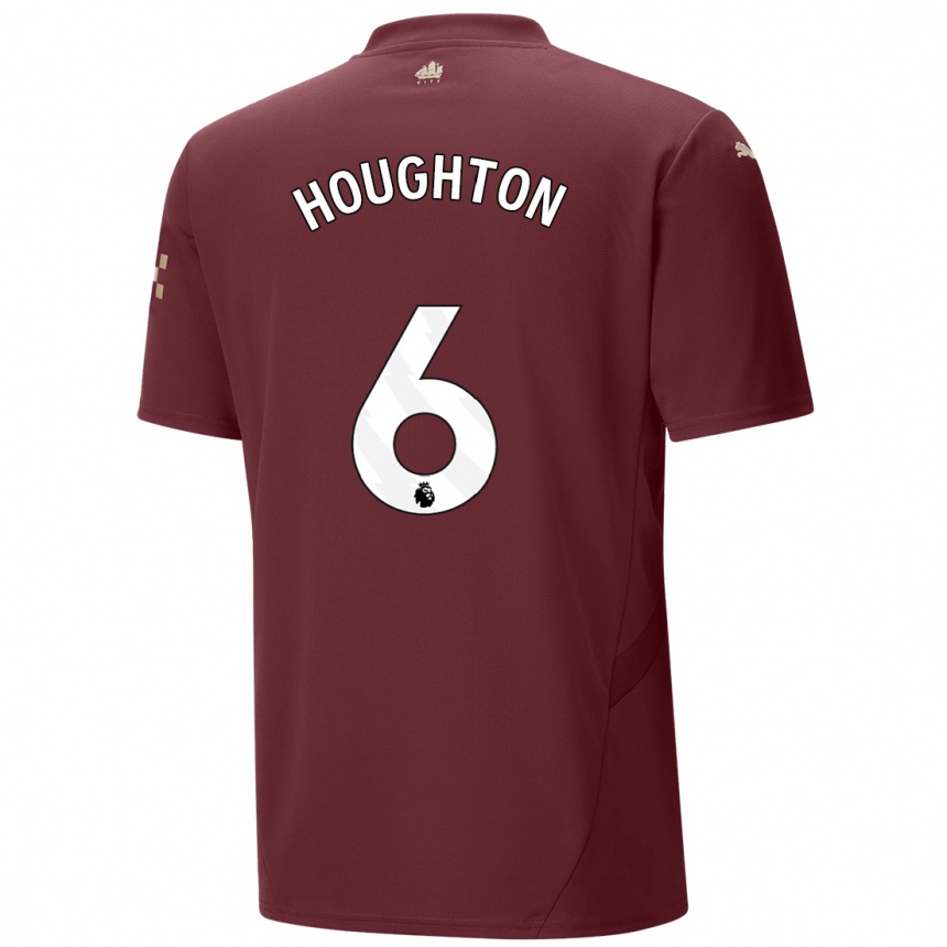 Niño Fútbol Camiseta Steph Houghton #6 Granate Equipación Tercera 2024/25 México