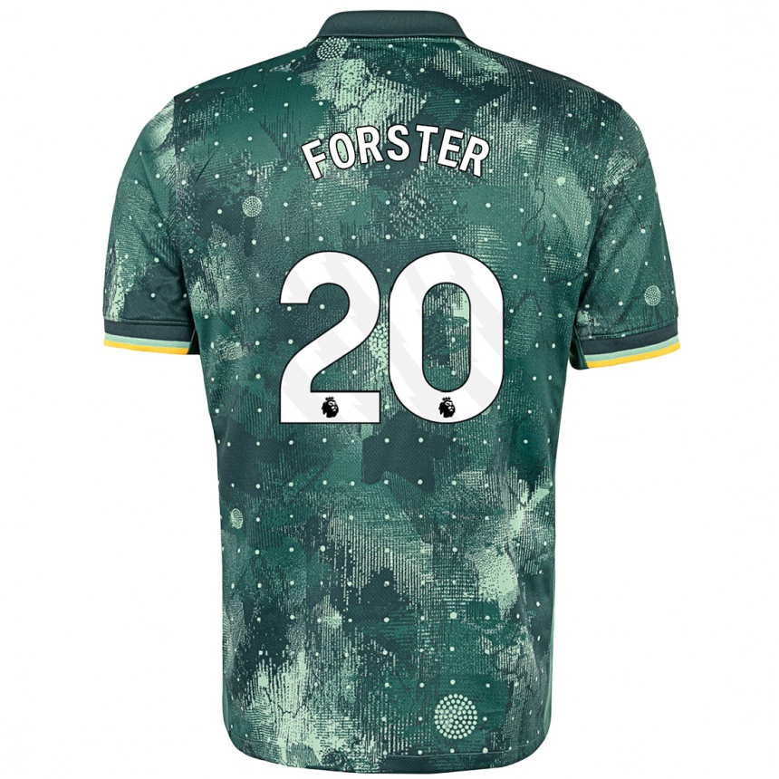 Niño Fútbol Camiseta Fraser Forster #20 Verde Menta Equipación Tercera 2024/25 México