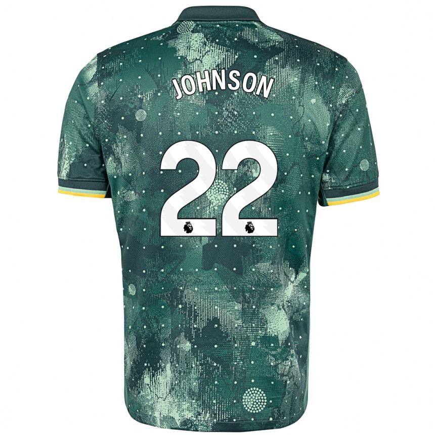 Niño Fútbol Camiseta Brennan Johnson #22 Verde Menta Equipación Tercera 2024/25 México