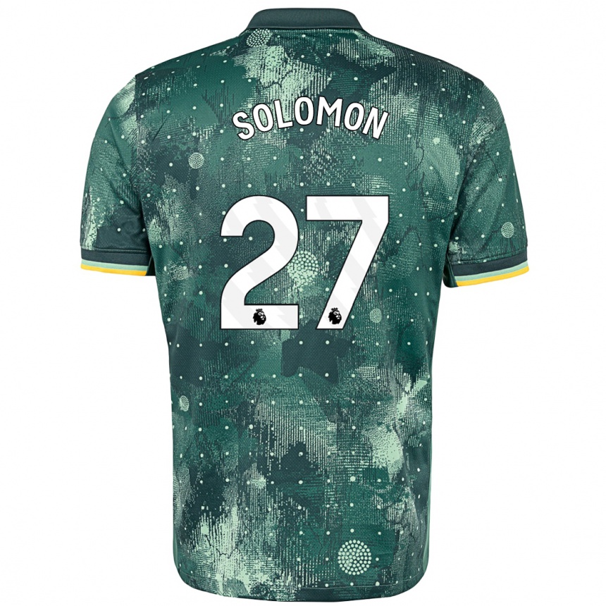 Niño Fútbol Camiseta Manor Solomon #27 Verde Menta Equipación Tercera 2024/25 México