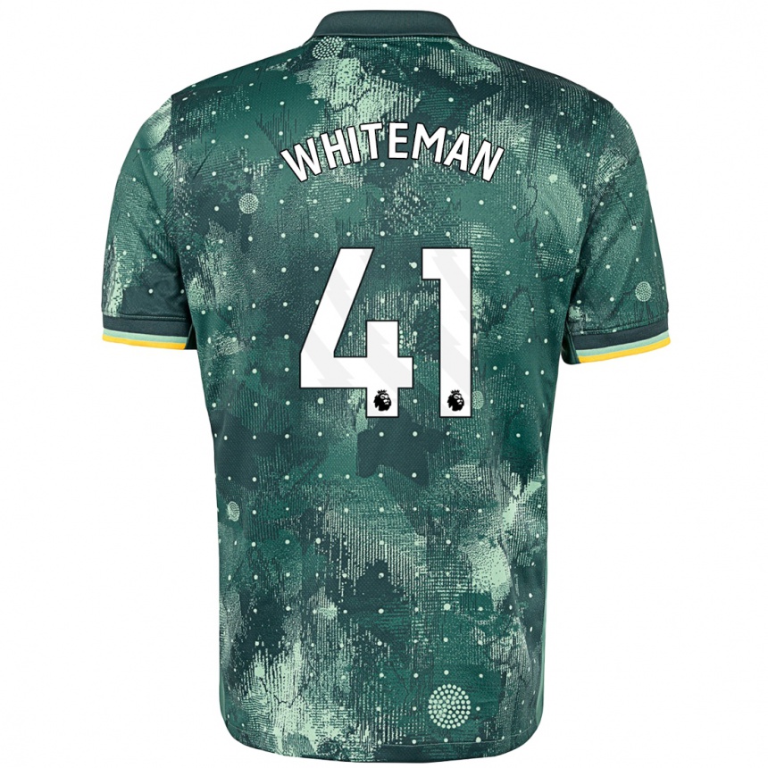 Niño Fútbol Camiseta Alfie Whiteman #41 Verde Menta Equipación Tercera 2024/25 México