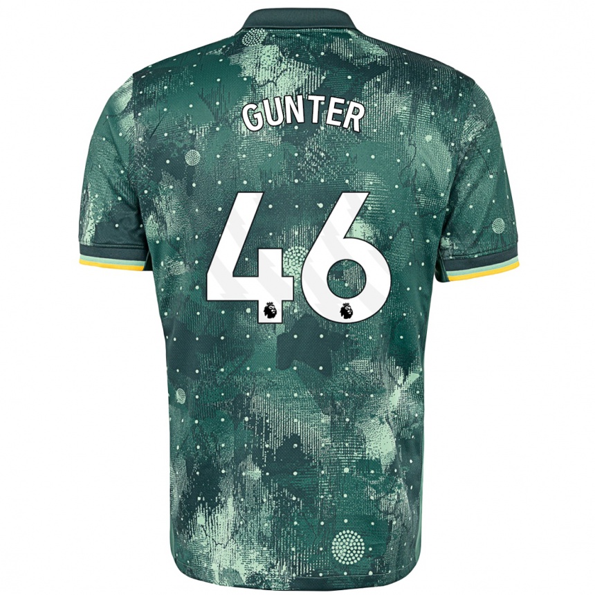 Niño Fútbol Camiseta Luca Gunter #46 Verde Menta Equipación Tercera 2024/25 México