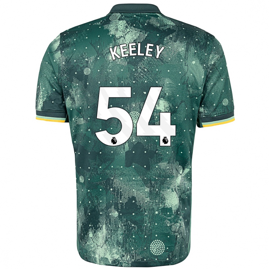 Niño Fútbol Camiseta Josh Keeley #54 Verde Menta Equipación Tercera 2024/25 México